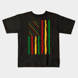 Juneteenth Independence Day Flag Kids T-Shirt